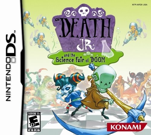Death Jr & the Science Fair of Doom box art for Nintendo DS